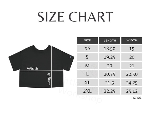 チャンピオン クロップドTシャツ サイズ表：レディース T453W モック