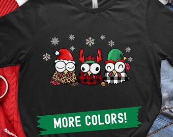 Christmas Chicken Shirt: Funny Holiday Farm Animals Tee