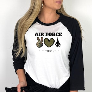 Air Force Mom Shirt, Airmans Mom tshirt, Peace Love Air Force, Hero shirt, Proud Air Force family, BMT Graduation shirt