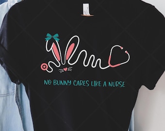 Easter Nurse Bunny Stethoscope Shirt: Coquette RN Gift