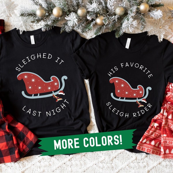 Christmas Pajama top, Couples Christmas shirt, Holiday Matching Pajamas, His and Hers Pjs, Matching Christmas Pjs, Funny XMas tshirts