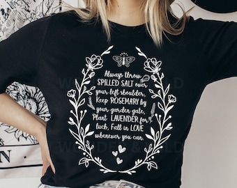 Witchy Shirt, Practical Magic Shirt, Botanical Witch Shirt, Halloween Graphic Tee, Cottagecore Shirt for Women