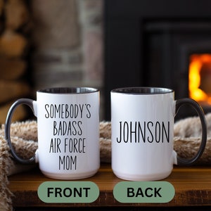 Air Force Mom Mug, Custom Air Force Mom Gift, Deployment Gift, USAF Mother Mug, Personalized Air Force Mom Gift, Airmans Mom