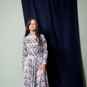 Berry Coloured Printed Dress image 1