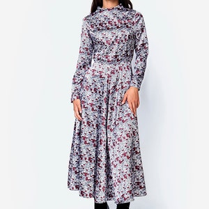 Berry Coloured Printed Dress image 4