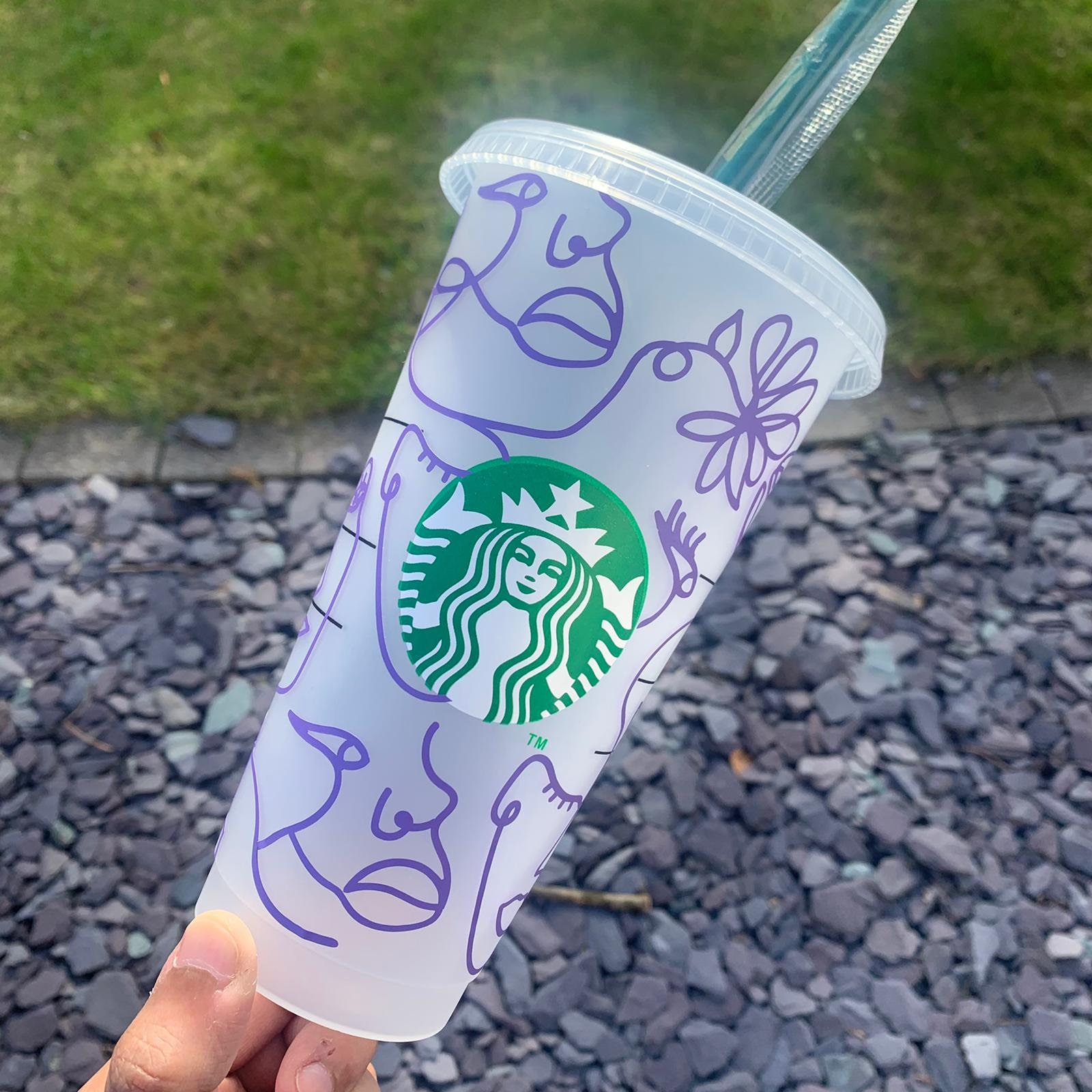 Starbucks Reusable Cup // Custom Logo Starbucks Cup Vinyl Etsy
