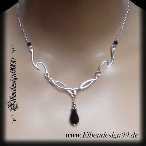 Collier ~Celtic Knot~ schwarz Triskele Wicca pagan Hexe Halskette Choker Celtic Gothic Triquetra keltischer Knoten