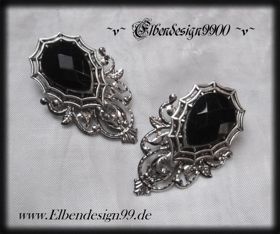 Handgeschmiedete Haarspangen – Wicca-Hexen-Stylingnadeln, Schwarz | Für Renaissance-Festival & Alltag