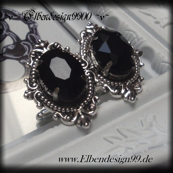 Manschettenknöpfe viktorianischer Hochzeitsschmuck schwarz Steampunk Gothic Ornament Herrenschmuck Renaissance