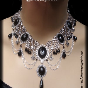 Choker ~Victoria~ black Victorian Wicca pagan witch Necklace Necklace Steampunk WGT Edwardian Gothic Burlesque