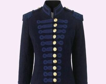 blue military jacket