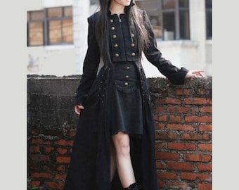 gothic black coat