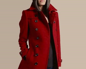 long red jacket womens