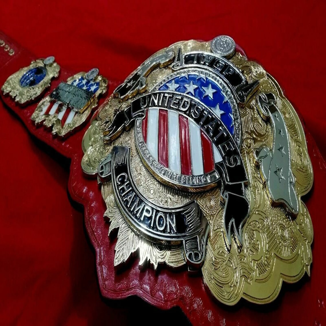 IWGP United States Championship Belt 24k Gold 2mm brass to | Etsy