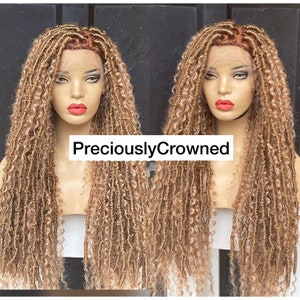 Goddess locs wig, messy locs, distress loc wig, dread loc wig, faux locs, goddess locs, boho locs, textured locs for black women