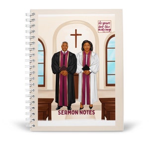 Diario di preghiera, Sermon Note fatte con carta riciclata al 100%, regalo cristiano, quaderno a spirale, A5 foderato Faith Notebook Jotter Christian Journal