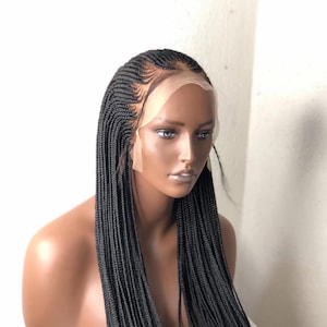 Knotless braided wig, Mixed colors braids wig, Glueless wig, Senegalese braids, Box braid wig, Knotless box braid wig, Wig for black women
