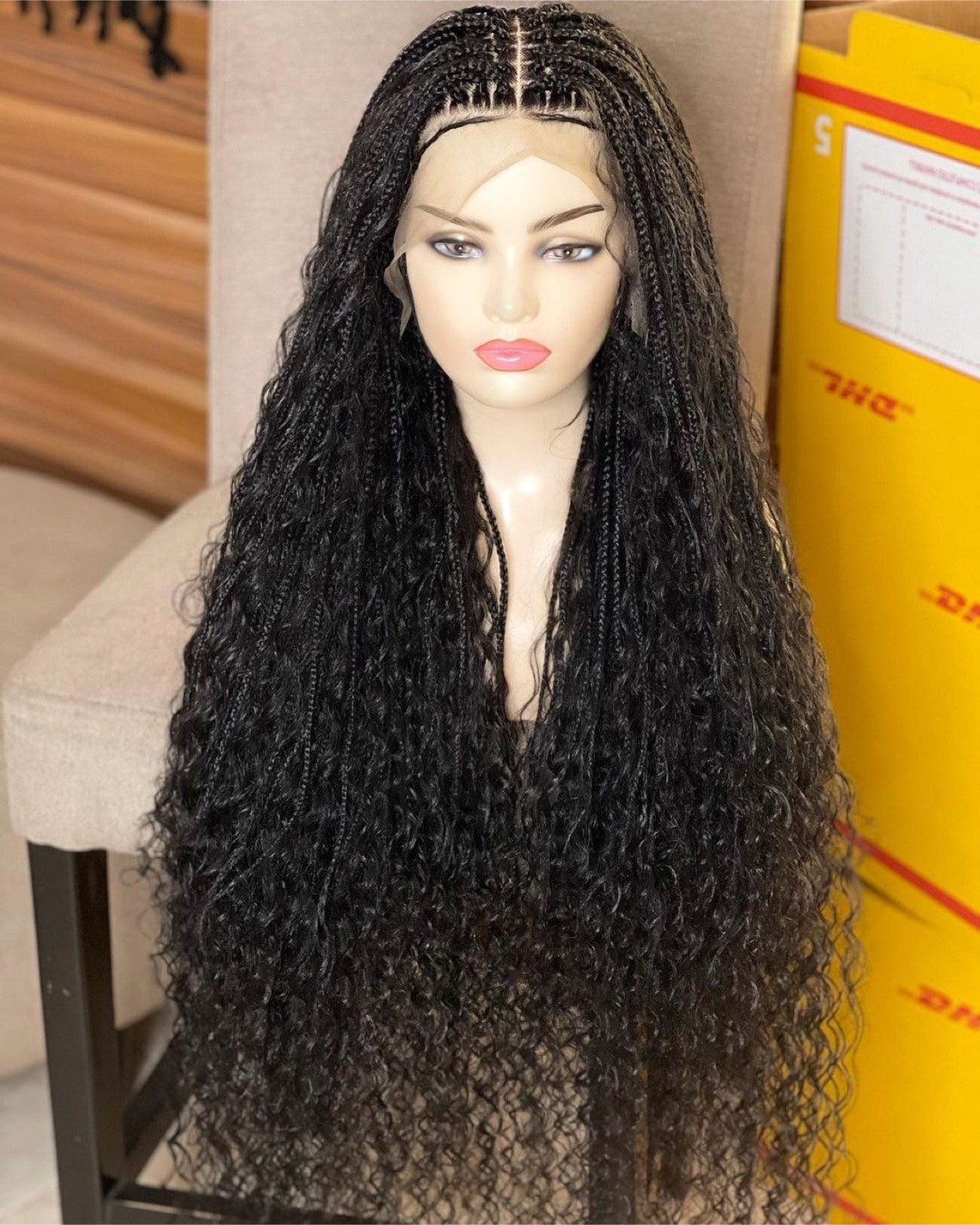 Goddess Braid Wig, Goddess Braided Wig, Box Braid Wig, Custom Braid Wig