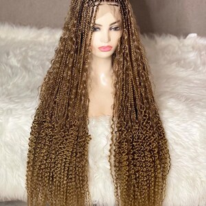 Goddess braid wig, Goddess braided wig, Box braid wig, Custom braid wig, Knotless braided wig, Bohemian braids, Boho braids