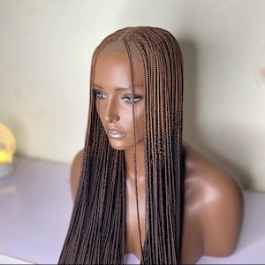 Knotless braided wig, Ombré box braids wig, Glueless wig, Realistic braid wig, Box braid wig, Knotless box braid wig, Wig for black women