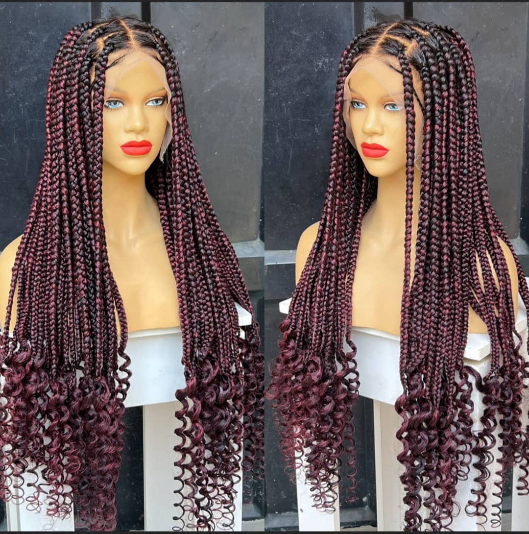Jumbo Box braid wig, Large box braid wig, Box braided wig, Jumbo braids wig, Bohemian braids, Gypsy Boho braids, Braid wig for black women