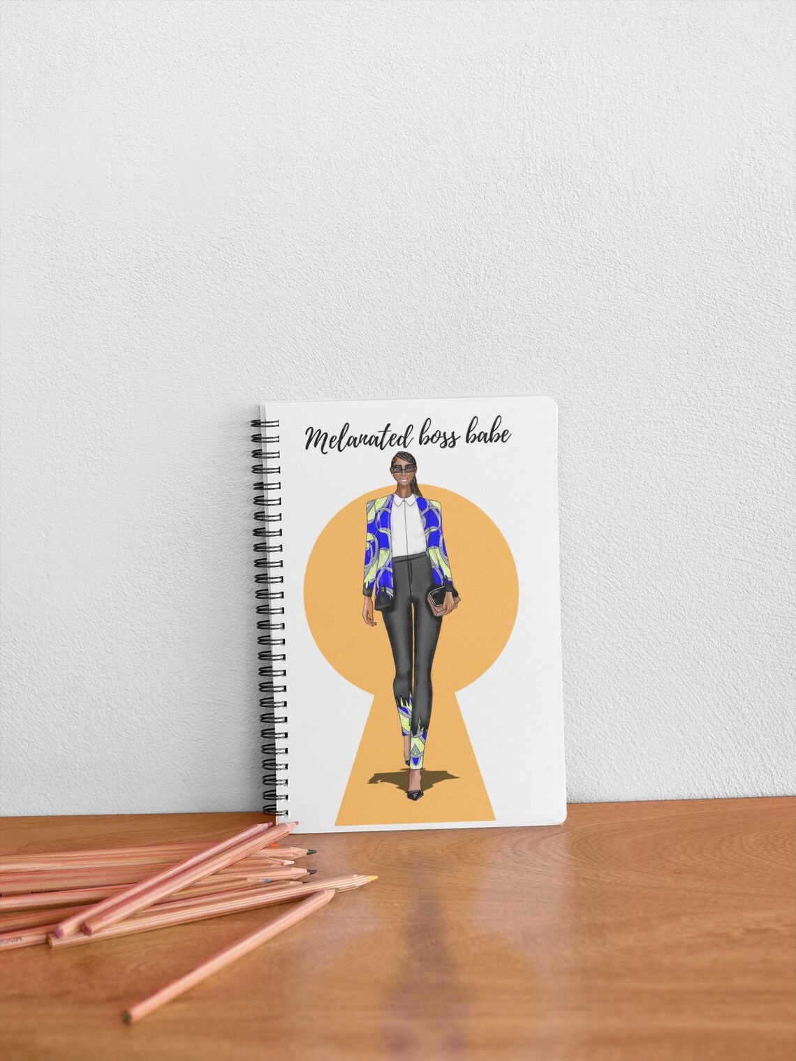Melanin Journal, Boss Babe Notebook, Girl Boss Journal 100 Recycled Paper, Black Girl