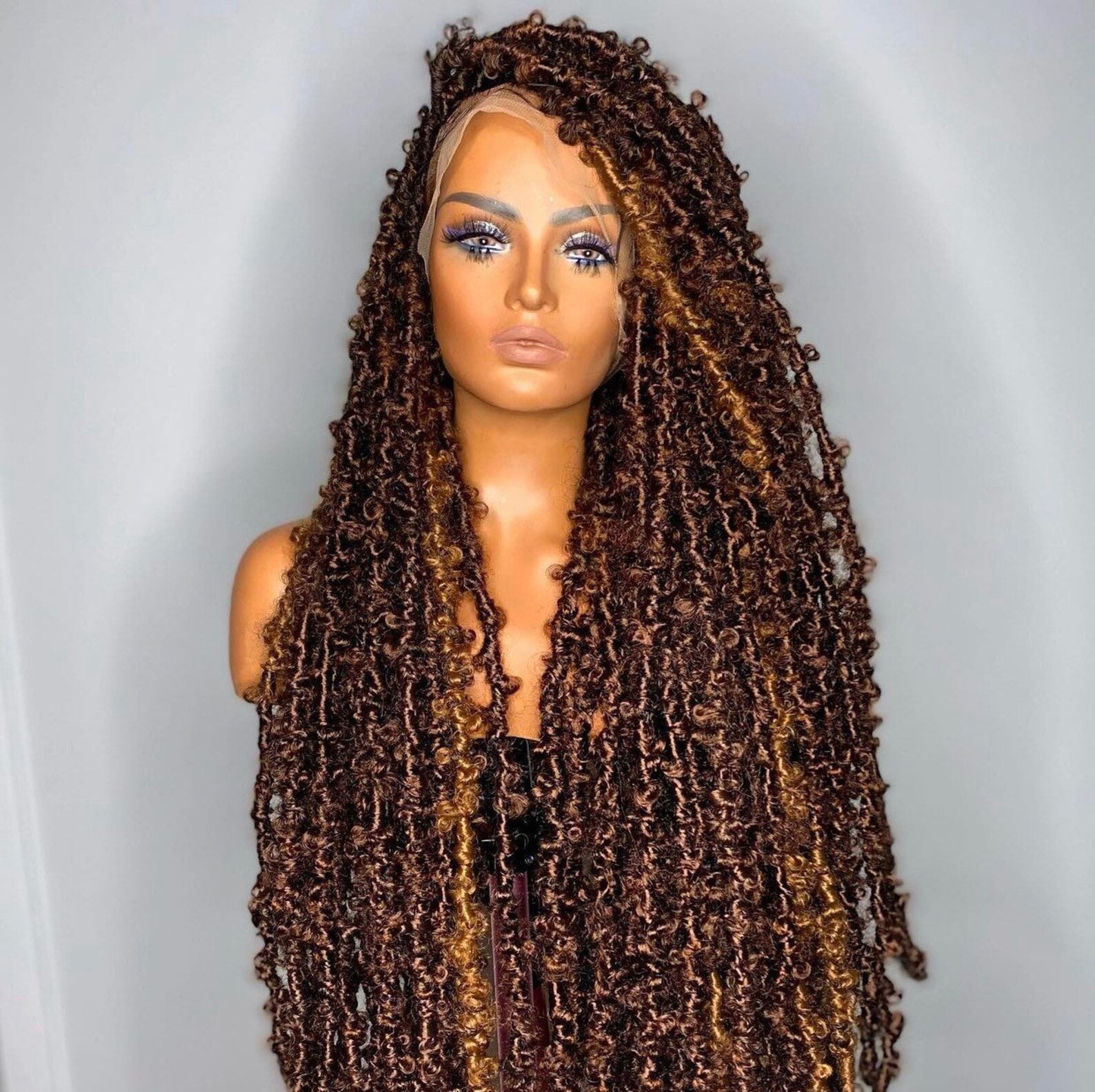 Butterfly Locs Wig Distress Locs Faux Locs Boho Locs Etsy