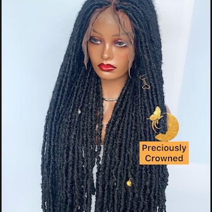 Faux locs wig, Locs wig, Dread locs, Rasta locs wig, Butterfly locs, braid wig, goddess locs, boho locs, textured locs for black women