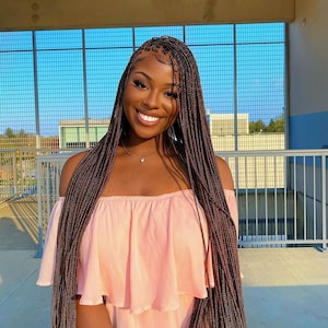 Knotless box braided wig, Knotless braid wig, Knotless Box braids wig for black women, Floor length Braid wig for black women, Senegalese