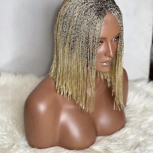 Micro needle twist wig, Nano twist wig, 1 million twist, Ombré twist, Braids wig for Black women, Senegalese twist wig, Short Bob wig