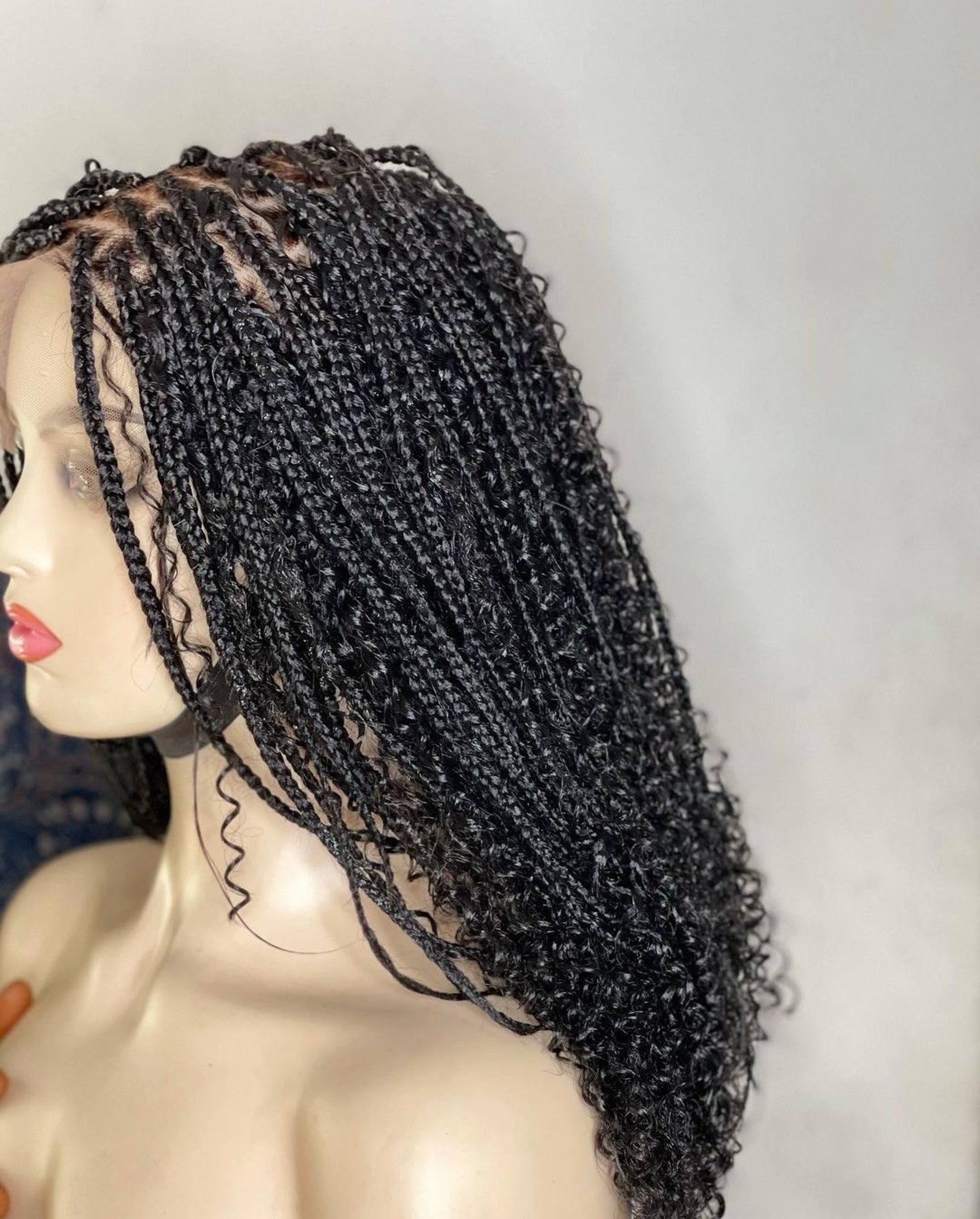 Goddess Knotless bob braid wig Box braid wig Goddess braid Etsy