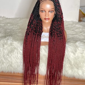 Senegalese twist, Braided wig for black women, Ombré twist, Fulani braids wig, Senegalese braids wig Twist wig, passion twist, full lace wig