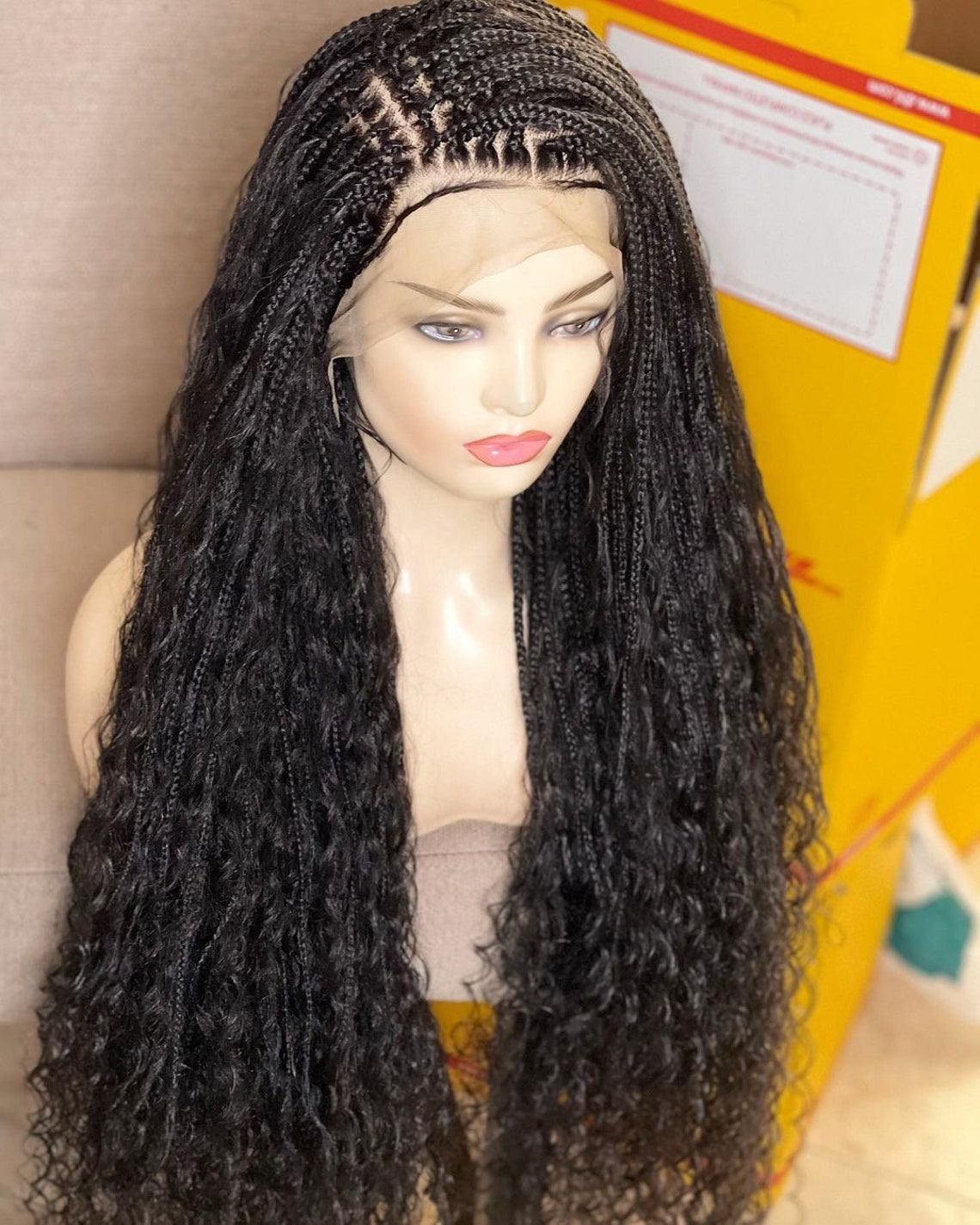 Goddess Braid Wig, Goddess Braided Wig, Box Braid Wig, Custom Braid Wig, Knotless Braided Wig