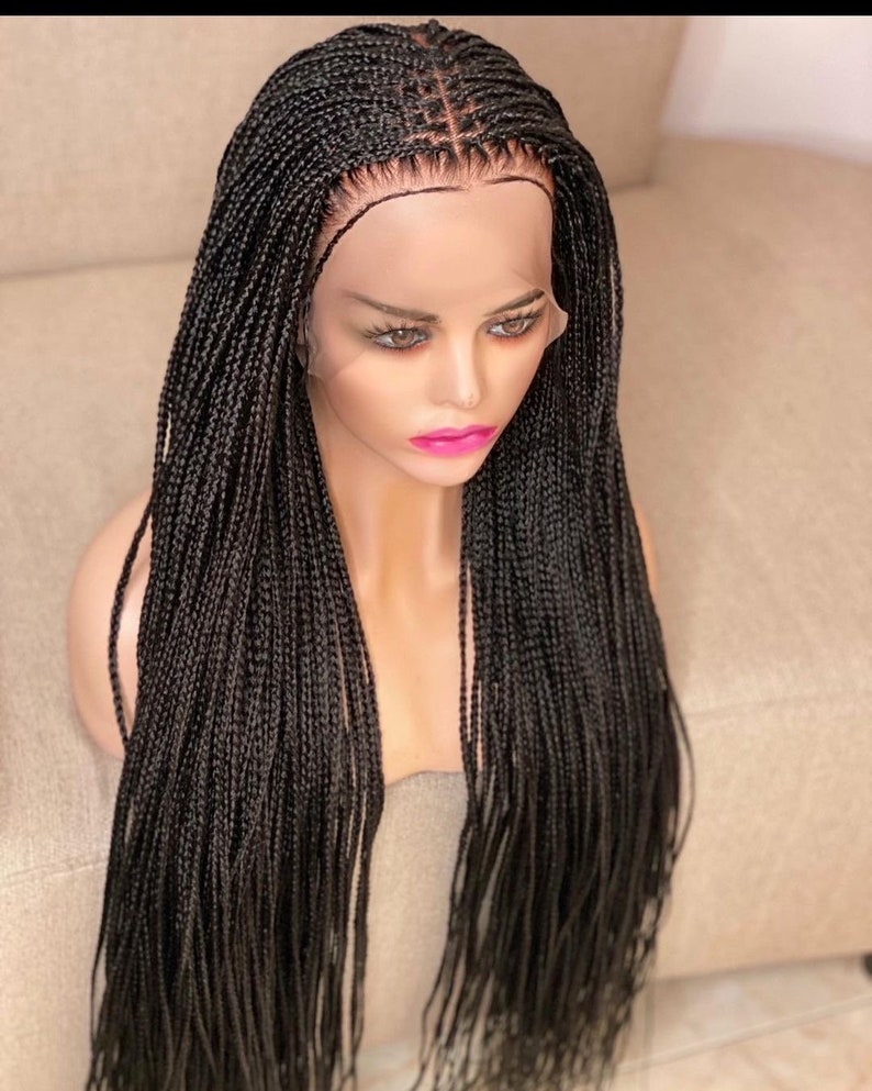 Knotless Braided Wig, Knotless Braids Wig, Full Lace Wig, Realistic