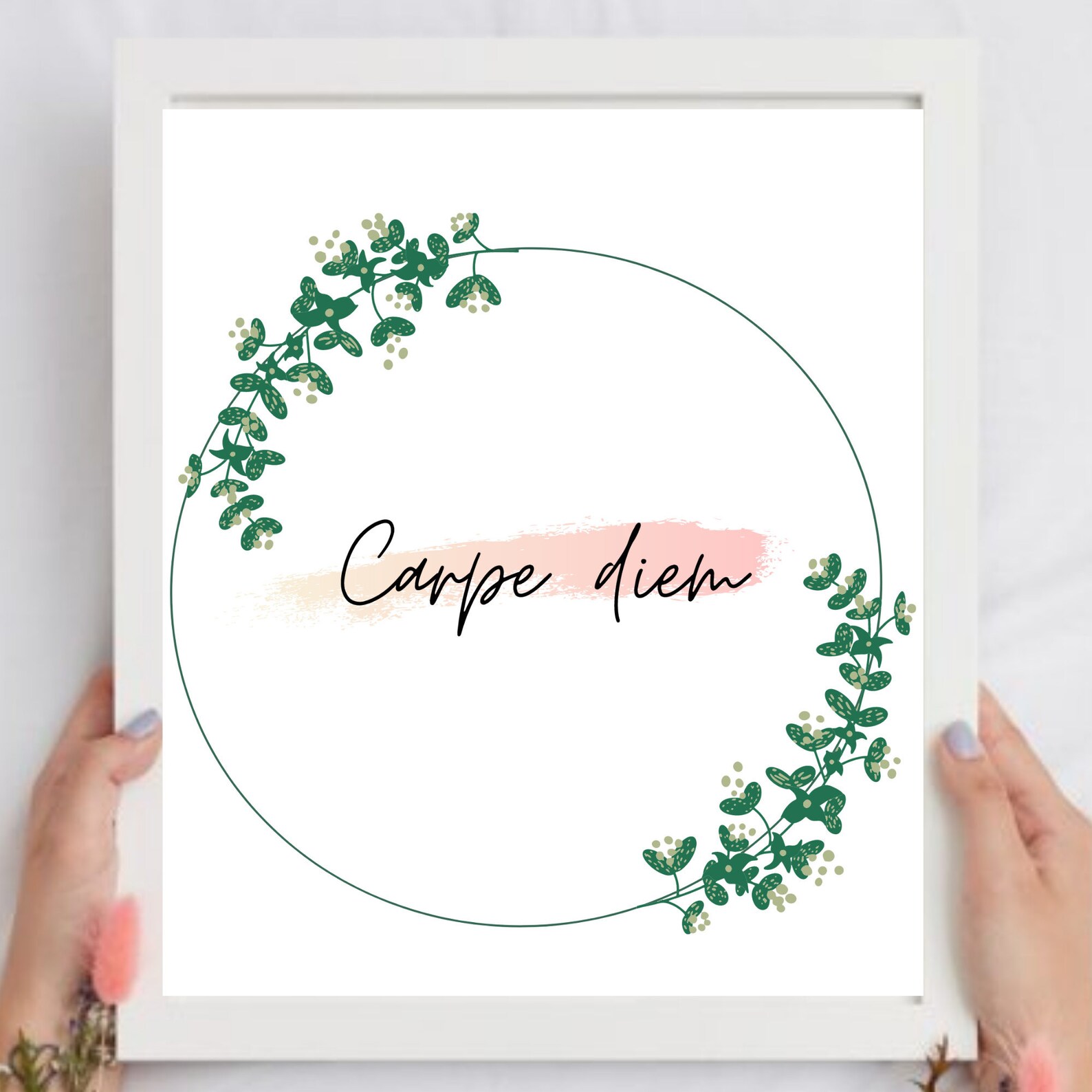 Carpe Diem Minimalist Carpe diem wall printable Wall art | Etsy