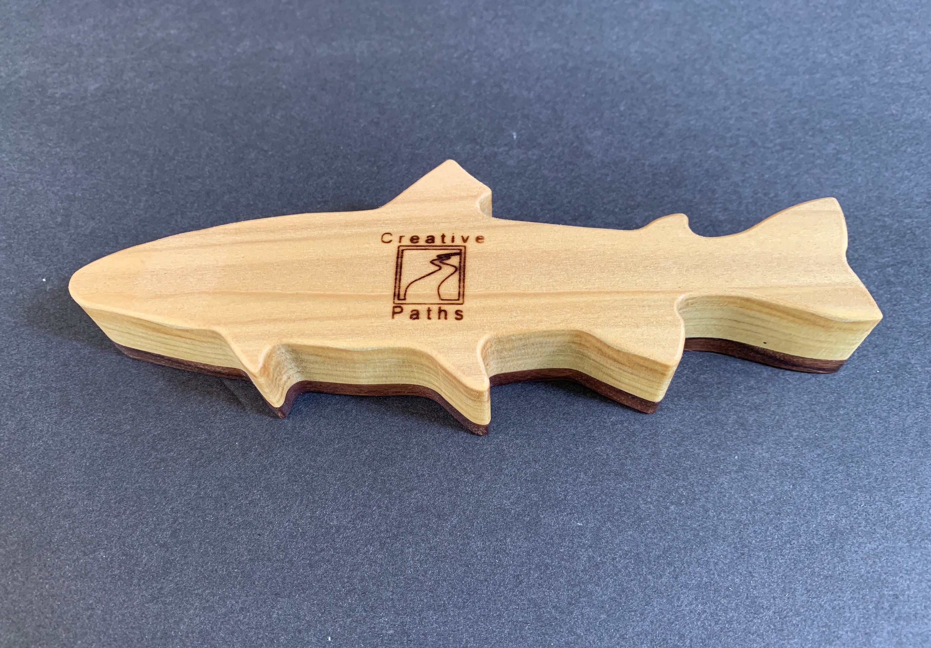 Trout Fish Wooden Fishing Lure Trinket Box Etsy