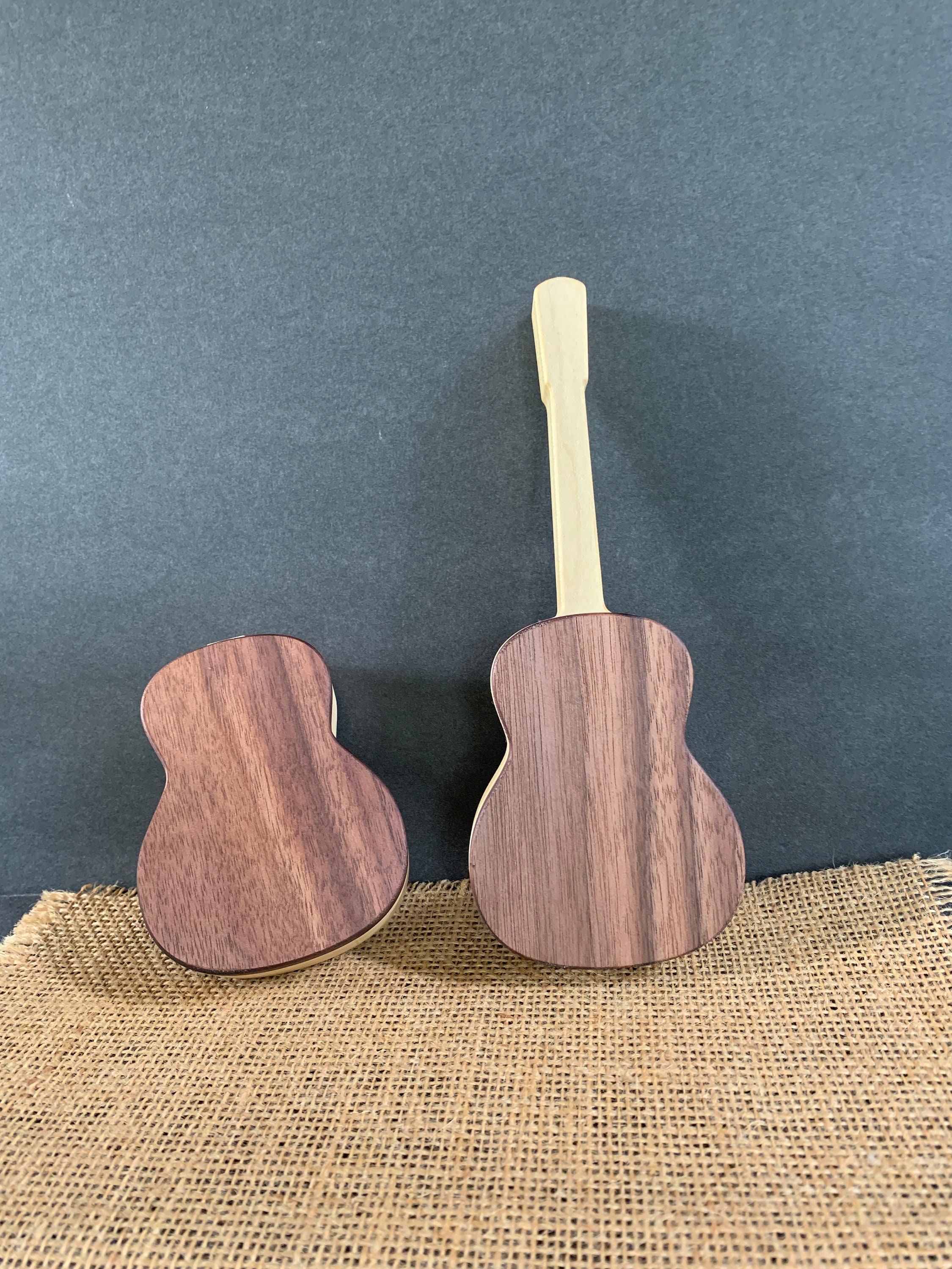 black walnut wood guitar