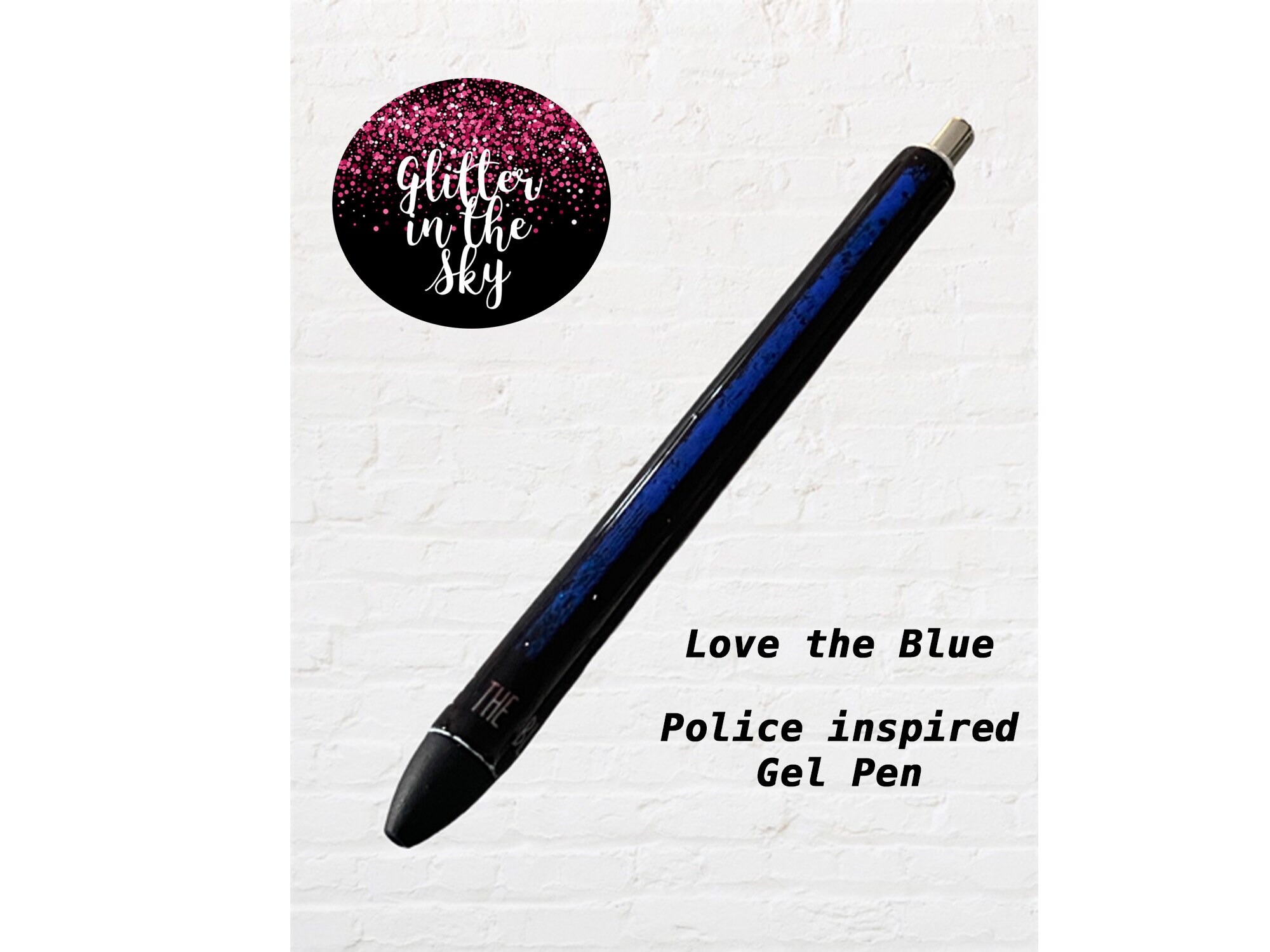 Custom Gel Pens Refillable Pens Police Gel Pens Custom Etsy