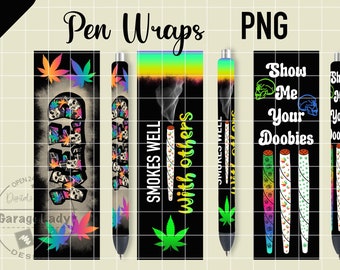 Cannabis Pen Wraps, Weed Pen Wraps, Marijuana Pen Wraps, Printable Vinyl Pen Wraps, Waterslide Pen Wraps