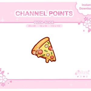 Pizza Twitch Channel Point | Twitch Emote | Icon Point | Discord Emote | Stream Emote