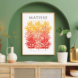 DIGITAL DOWNLOAD: Red Matisse Papiers Découpés Print #1