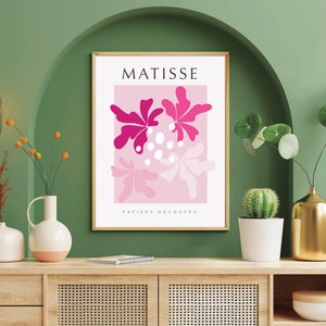DIGITAL DOWNLOAD: Pink Matisse Papiers Découpés Print #2