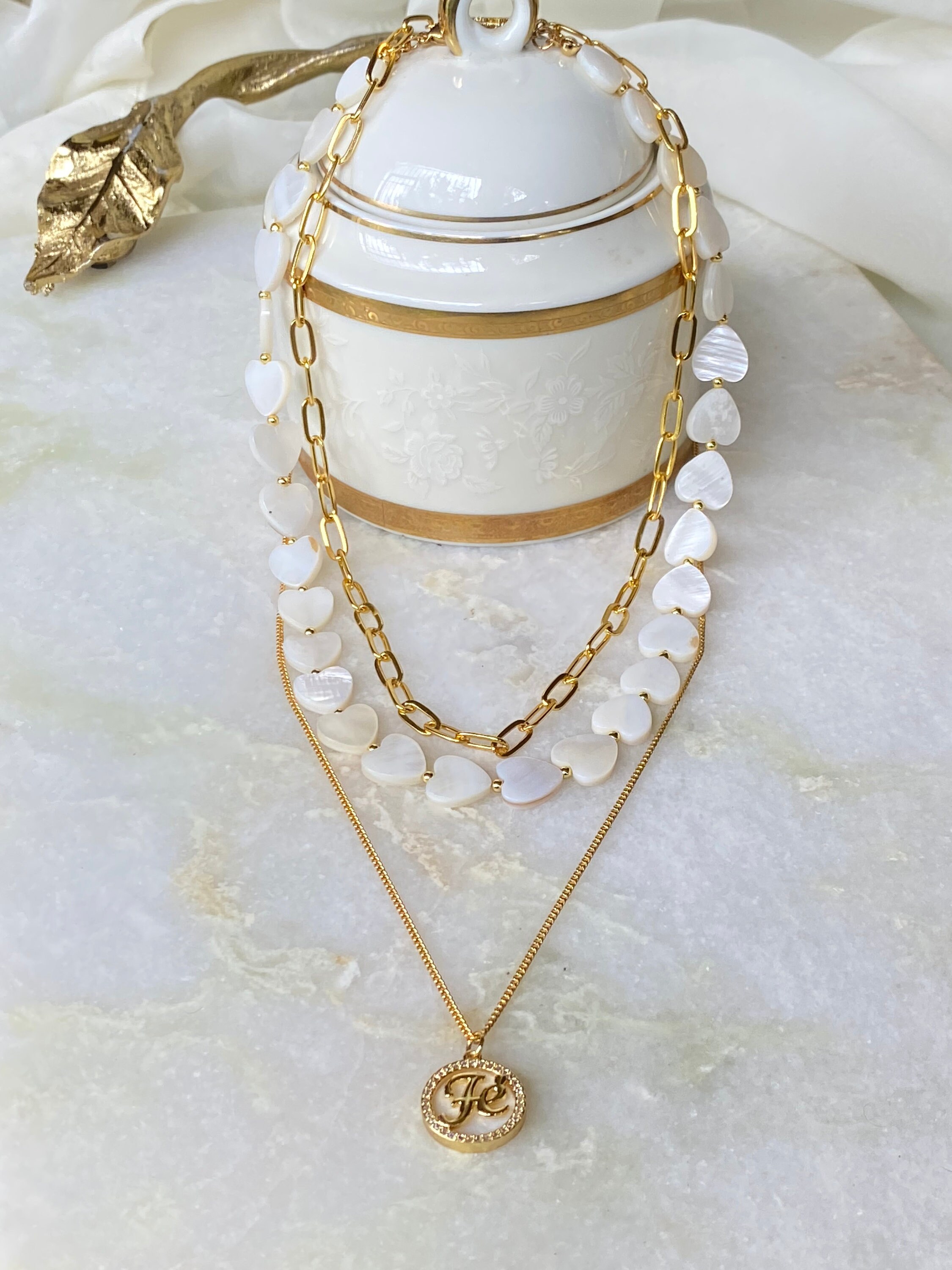 Handgemachte Naturstein Kette 3stk Set Etsy