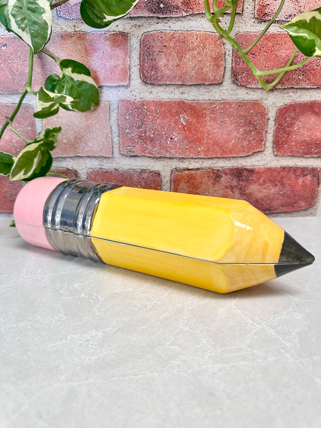Fancy Pencil Shaped Pencil Box Free Shipping Etsy
