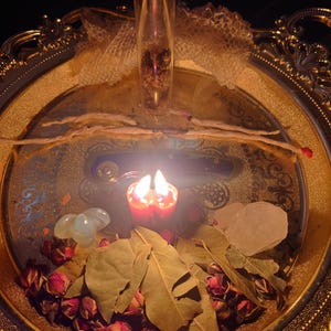 LOVE Candle SPELL Romance Ritual - ATTRACT obsession Reunite Domination Magnetism Energy Reading image 4