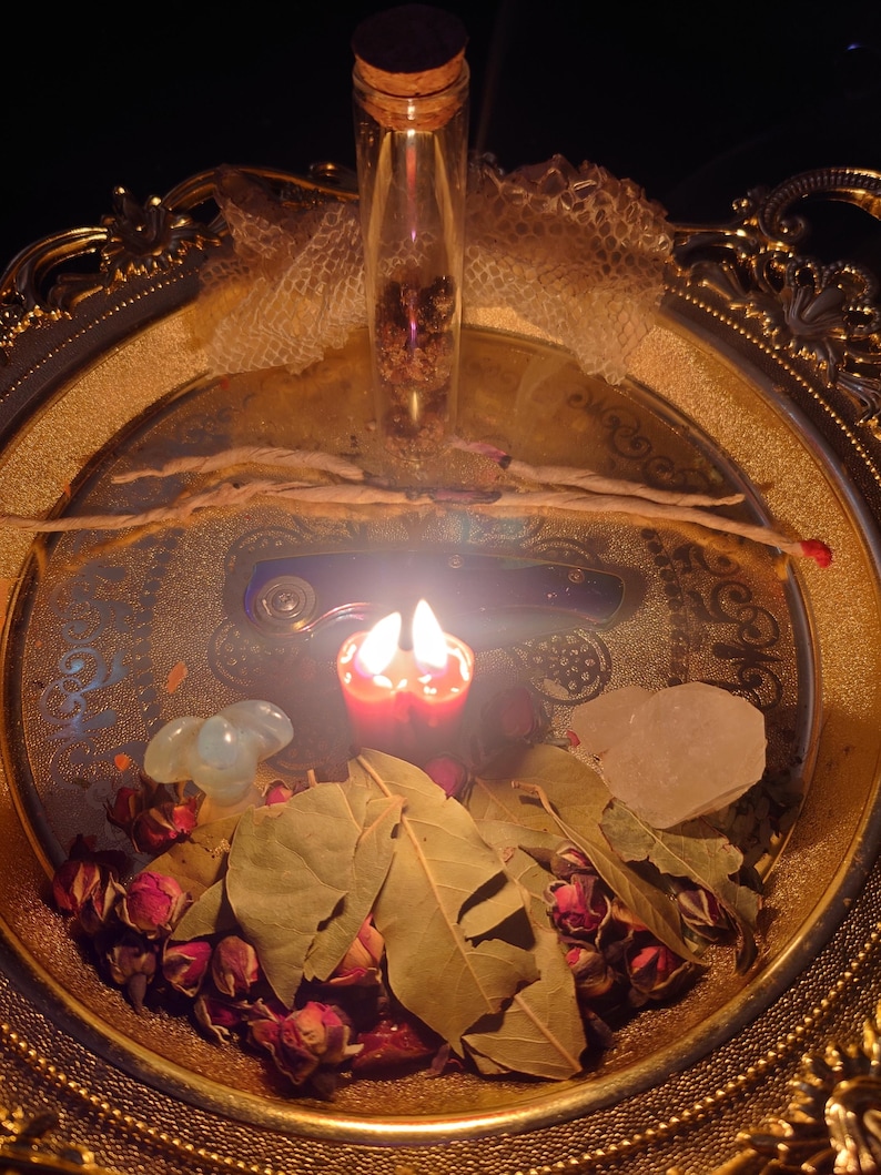 LOVE Candle SPELL Romance Ritual - ATTRACT obsession Reunite Domination Magnetism Energy Reading image 4