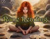 RUNE READING - 6 Rune Spread - Psychic Medium - Video OR written Reading available - fortune, future, tarot card reader crystal ball