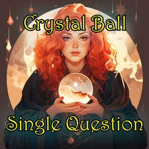 Crystal Ball lesen EINZELNE FRAGE eine Frage psychic schnelle Antwort auf jede Frage - Energie Heiler Tarotreader Zauberwirker