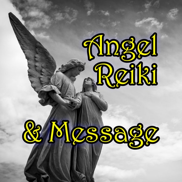 ANGELIC REIKI & Message - 30 min angel reiki - Remote Distance Healing Session - Anxiety, Stress, Angelic, Crystal, Reading