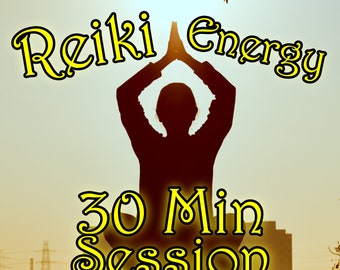 REIKI ENERGY - 30 min - Remote Distance Healing Session - Anxiety, Stress, Angelic, Crystal, Reading, Cleanse, protect